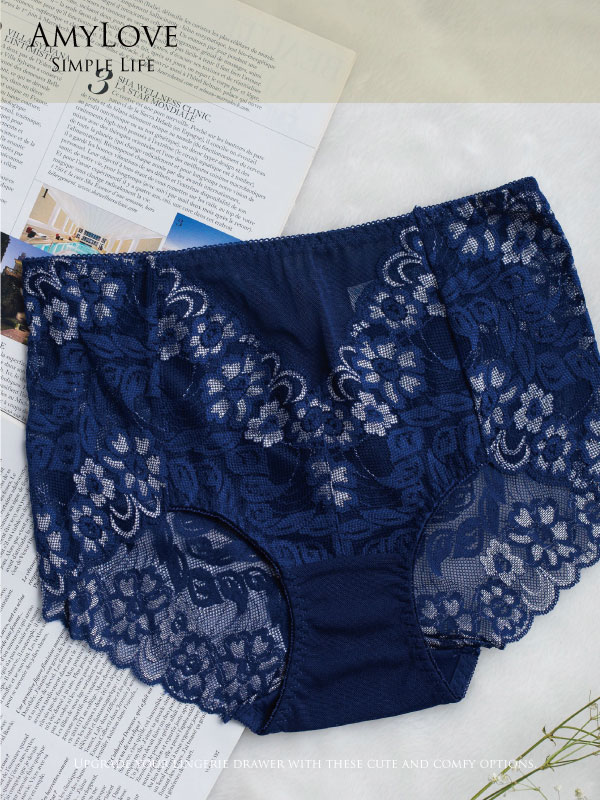 日系精美蕾絲無痕精美內褲 (粉) L~XL