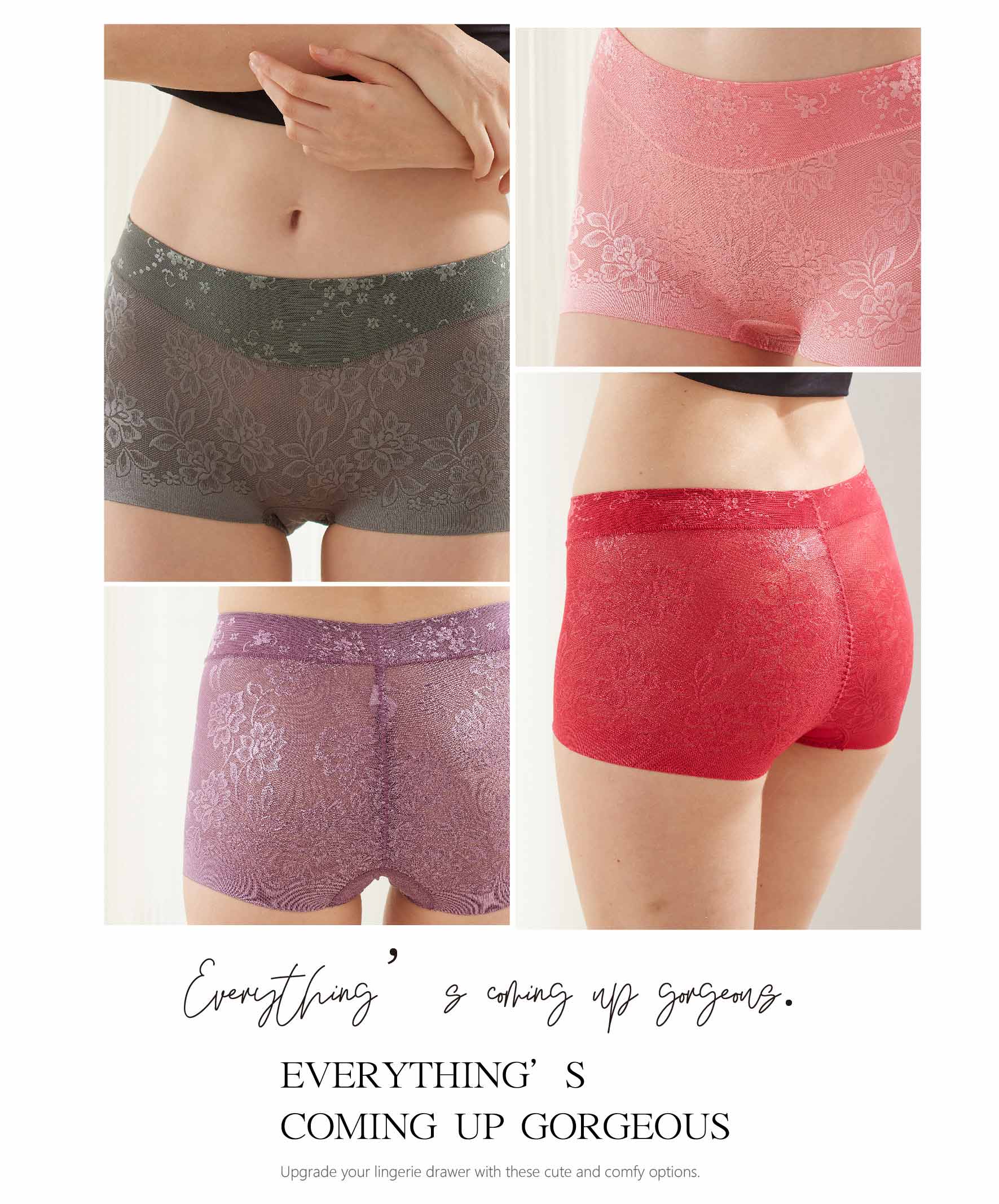 親膚柔感緞面緹花蠶絲高級褲 (天空藍)