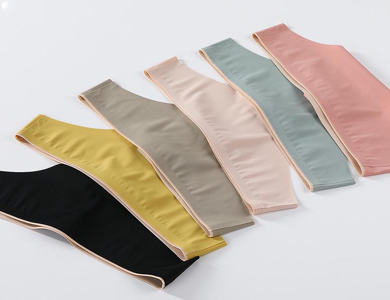 桑蠶絲抗菌胺基酸 性感 無痕瑜珈貼身隱形丁字褲 (果綠色)