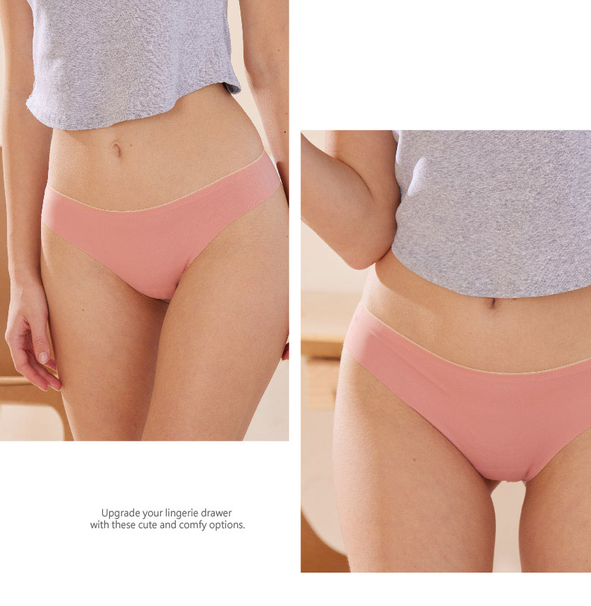 桑蠶絲抗菌胺基酸 性感 無痕瑜珈貼身隱形丁字褲 (果綠色)