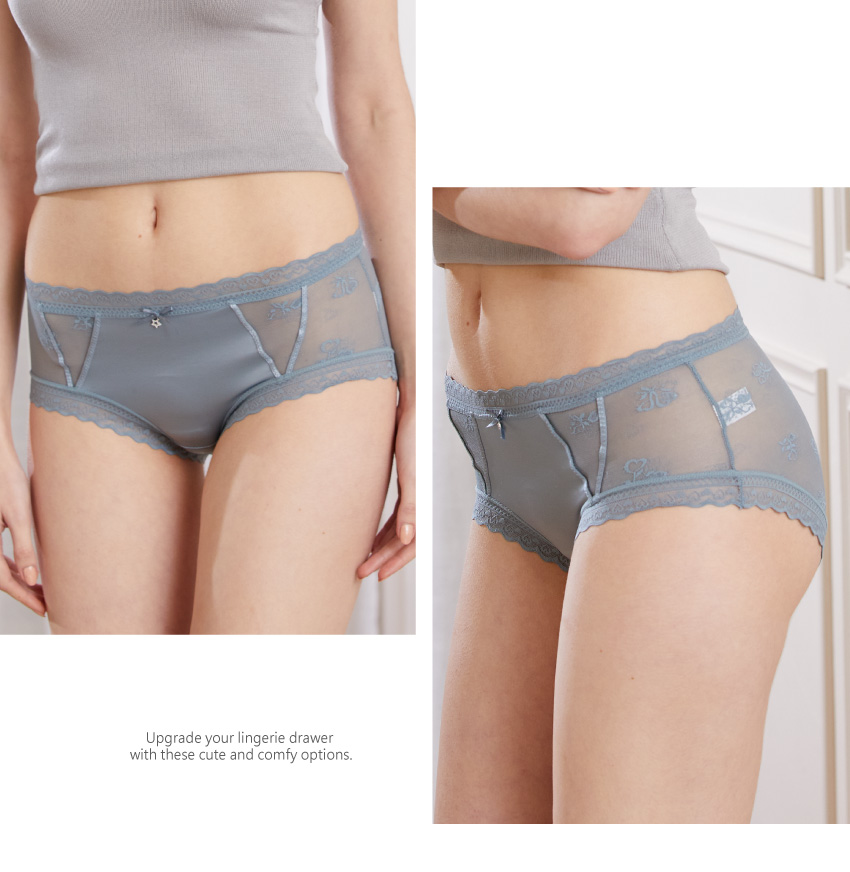 絲滑柔細桑蠶絲舒適三角褲 (粉藕色) L-XL