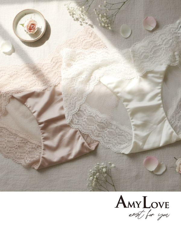 簍空小花蕾絲輕奢緞面條低腰三角褲 (咖啡) L-XL