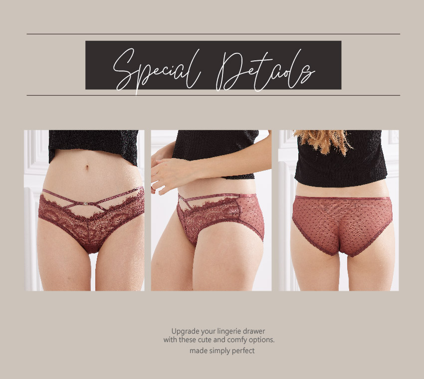 蕾絲性感內褲女低腰三角褲