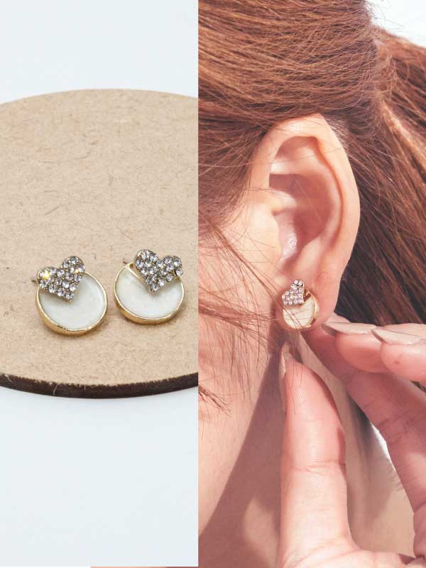 現貨｜925銀針．陶醉心鑽．銀針耳飾 耳環