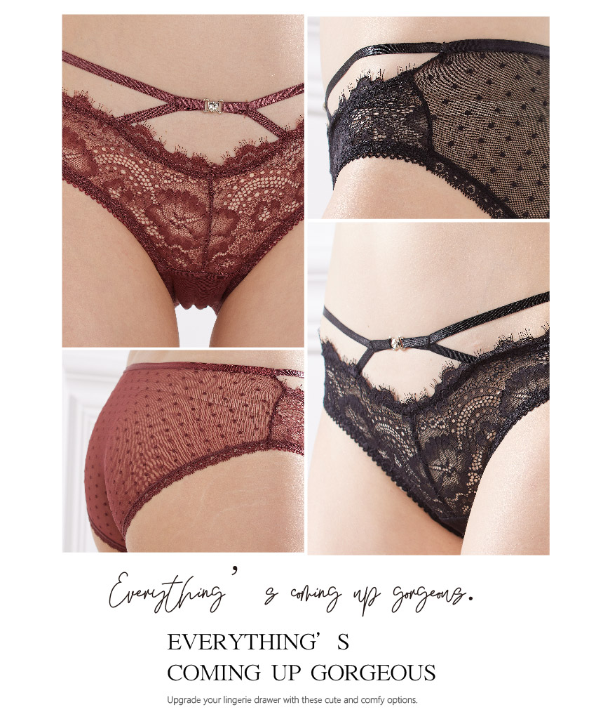 蕾絲性感內褲女低腰三角褲