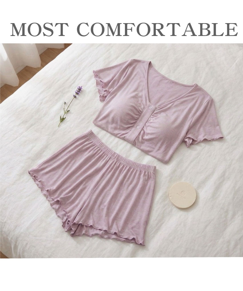 前小交叉網紗蕾絲緞面條低腰三角褲 (紫色) FREE