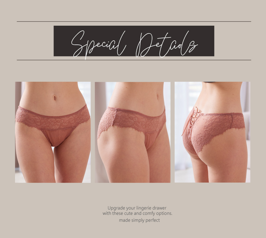 綁帶繫帶蝴蝶結性感包臀三角褲 (白色) M-L