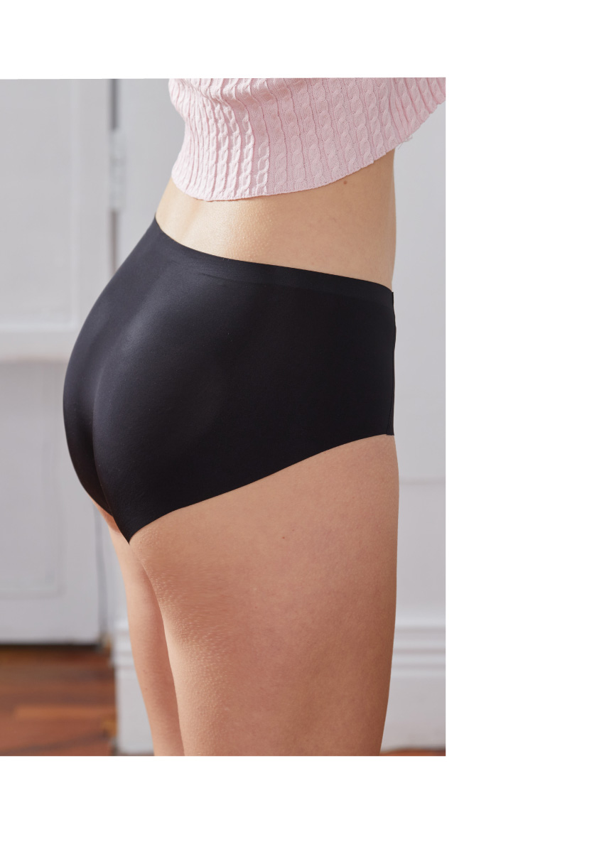 超薄抗菌透氣無痕抑菌三角褲 (粉色)M-L