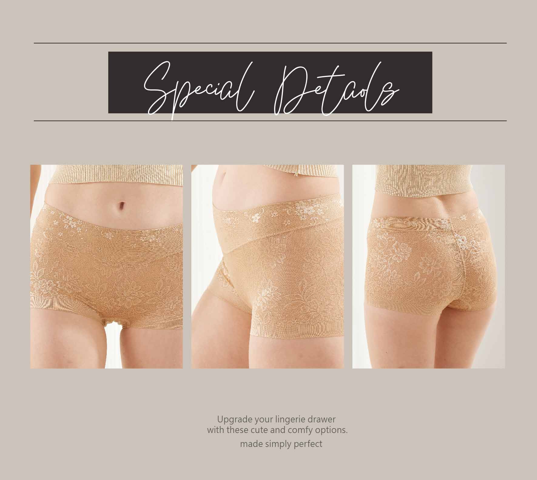 親膚柔感緞面緹花蠶絲高級褲 (黑色)