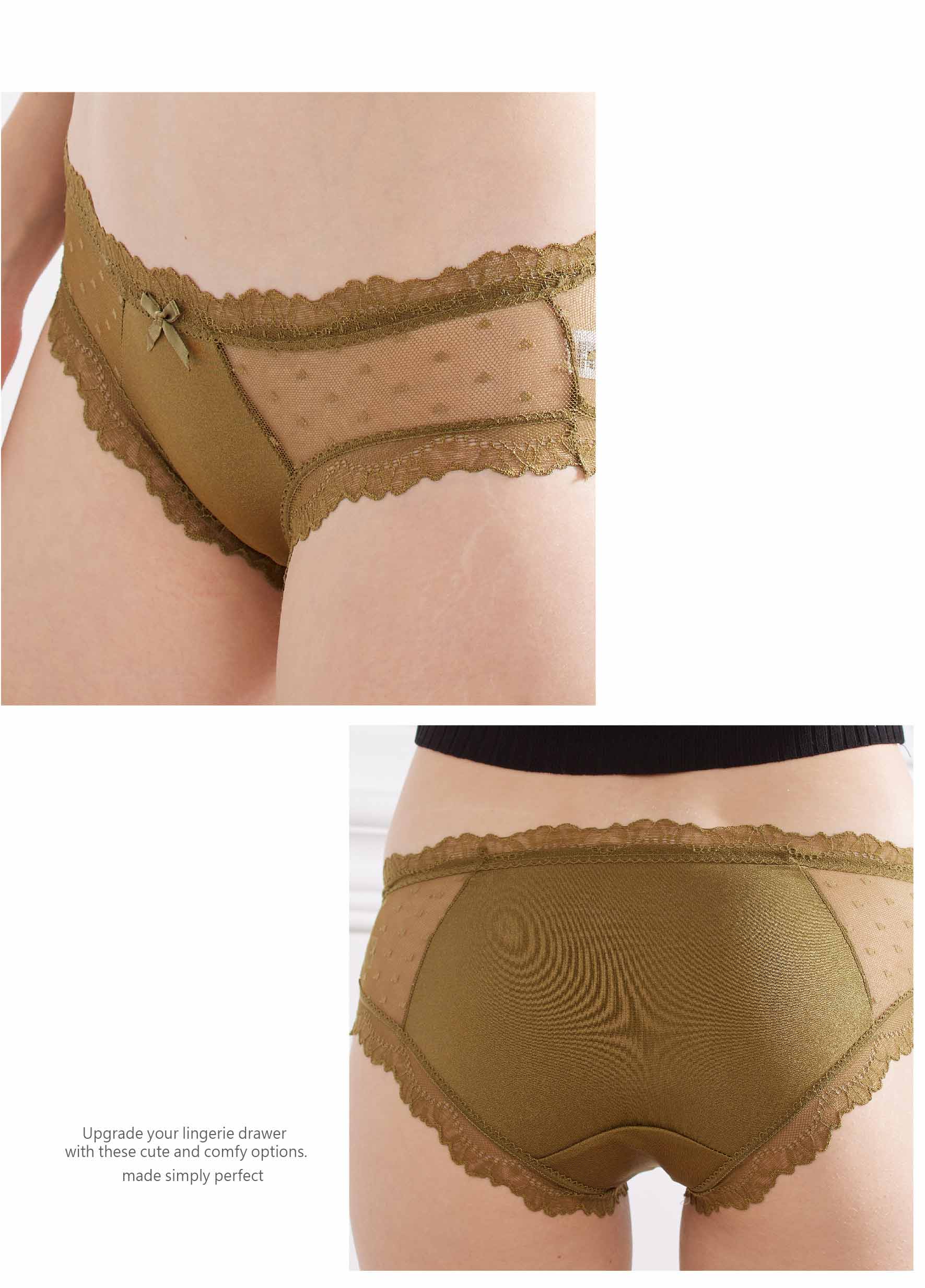 前點點性感蕾絲三角褲