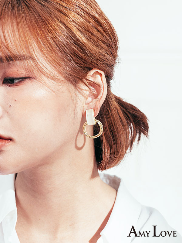 現貨｜925銀針．幾何方形貓眼石．銀針耳飾 耳環