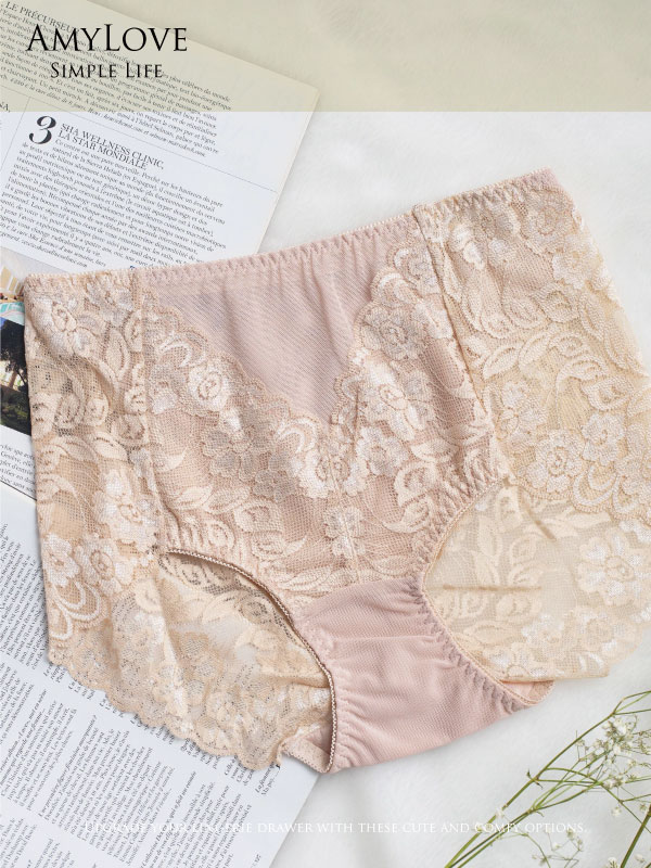 日系精美蕾絲無痕精美內褲 (日本藍) L~XL