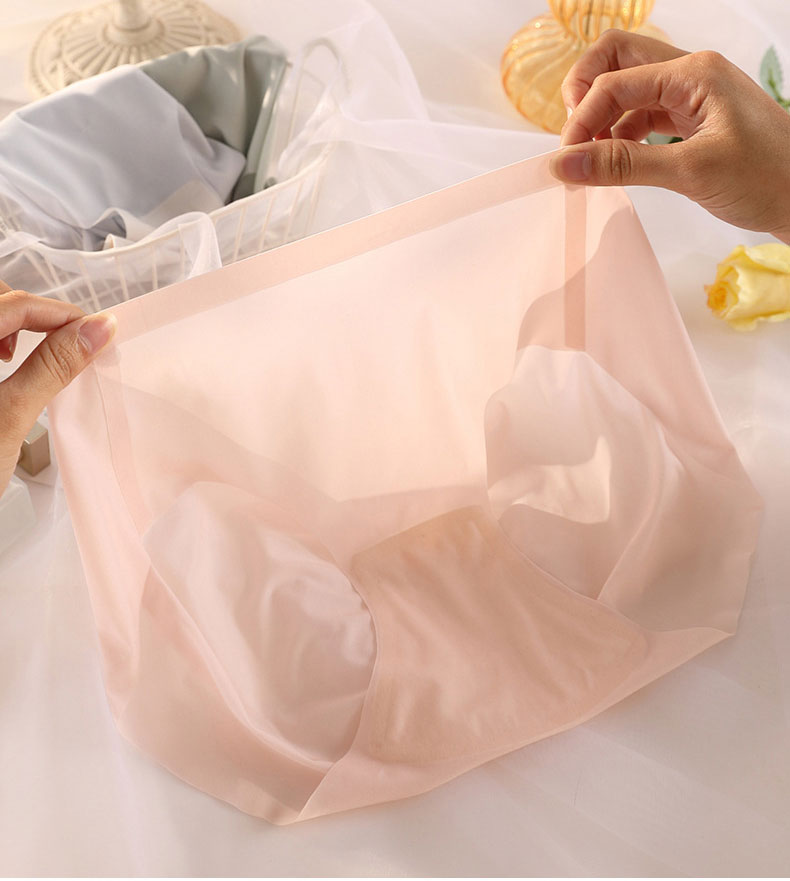 超薄抗菌透氣無痕抑菌三角褲 (粉色)M-L