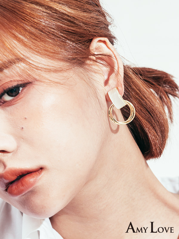 現貨｜925銀針．幾何方形貓眼石．銀針耳飾 耳環