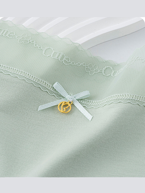 高彈輕柔舒適中腰莫代爾蠶絲褲底三角褲(紫色) M-2XL