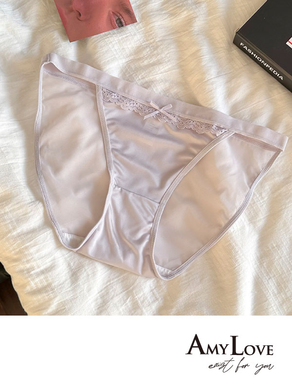 舒芙高衩微蕾絲低腰三角褲 (咖啡色) L-XL