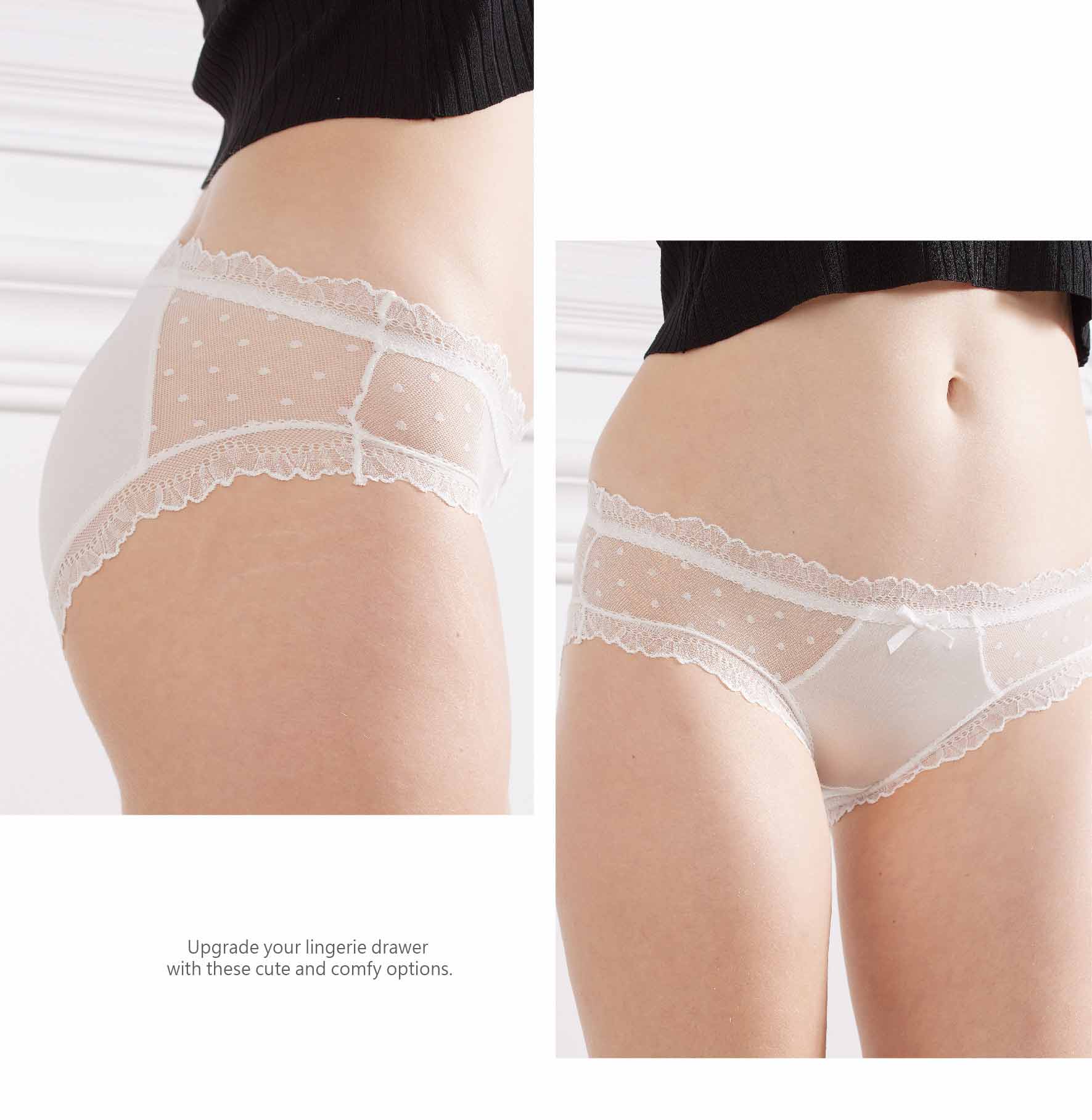 前點點性感蕾絲三角褲