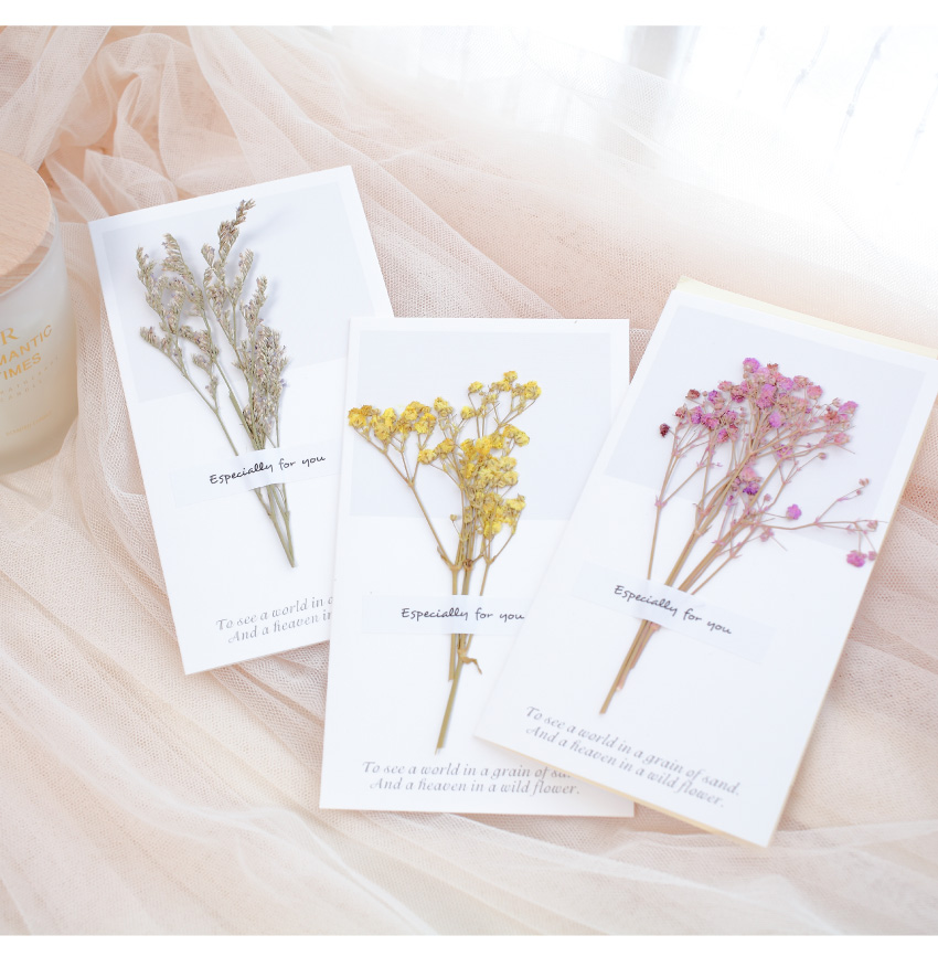 心儀心語滿天星卡片 (粉色)