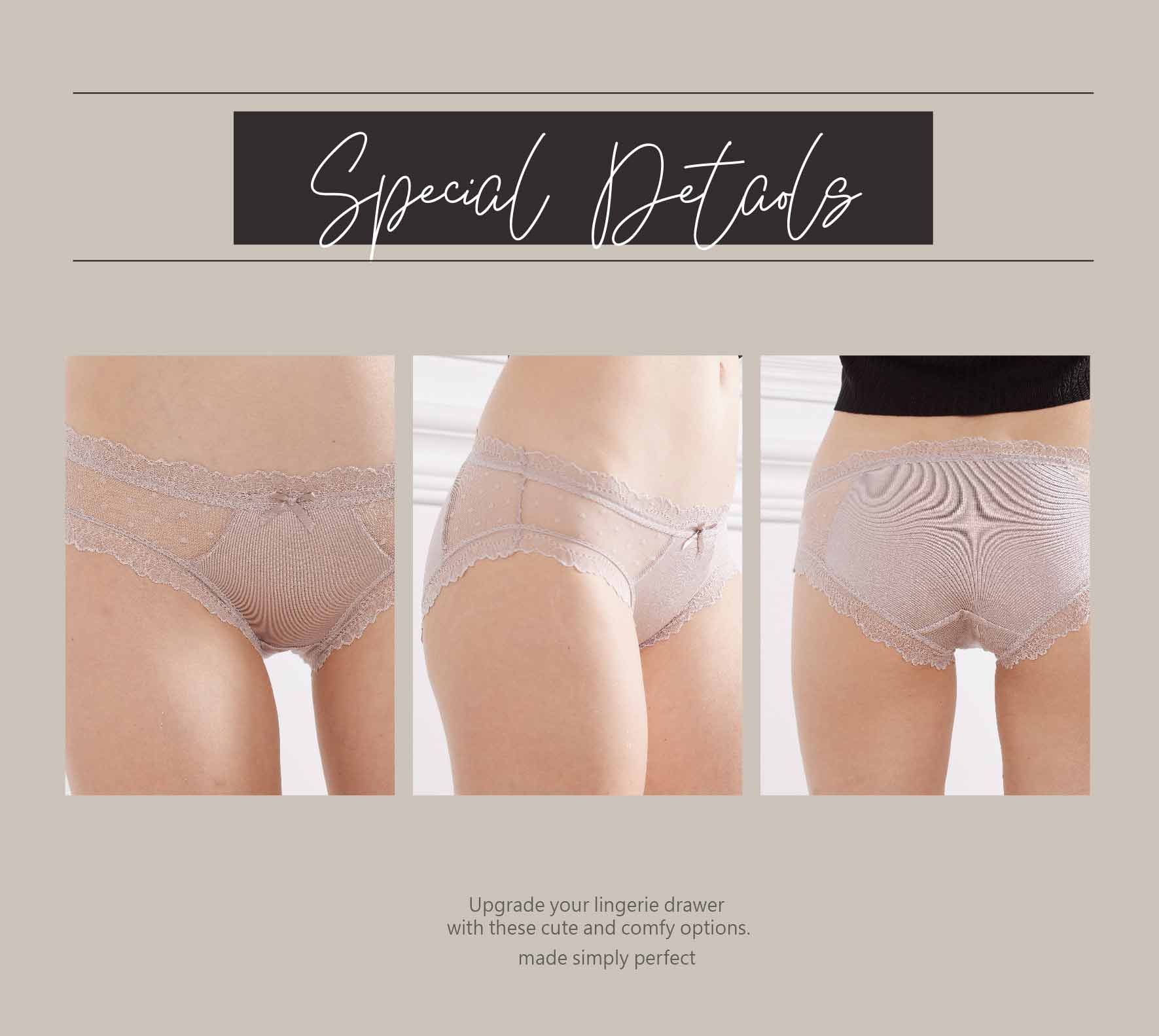 前點點性感蕾絲三角褲