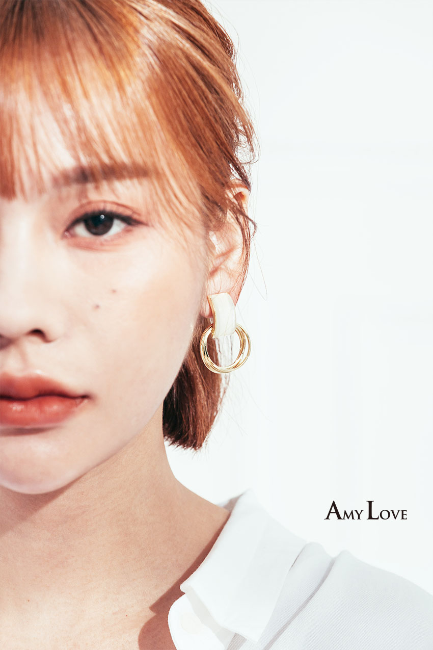 925銀針．幾何方形貓眼石．銀針耳飾 耳環