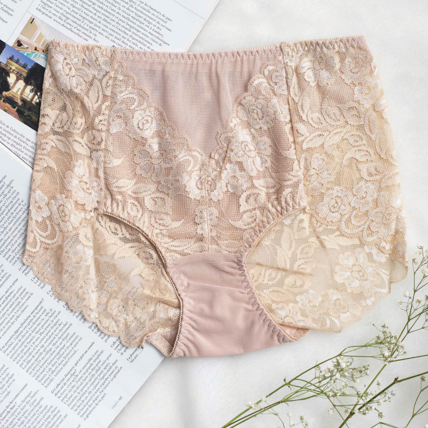 日系精美蕾絲無痕精美內褲 (日本藍)