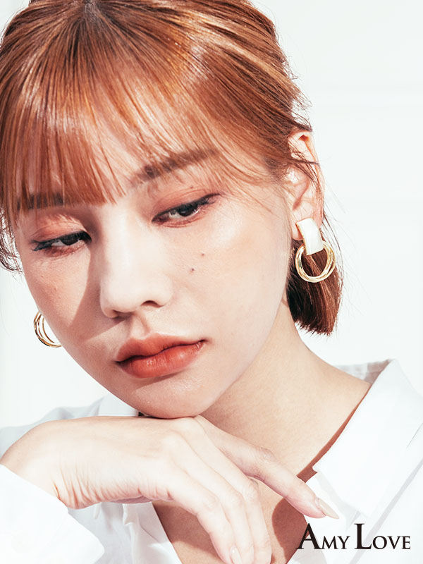 現貨｜925銀針．幾何方形貓眼石．銀針耳飾 耳環