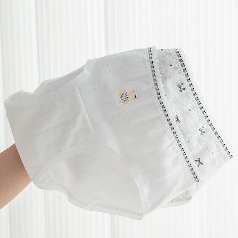 Cotton ss 灰熊熊棉質三角內褲(淺灰色) L-XL