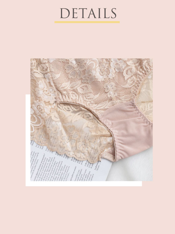 日系精美蕾絲無痕精美內褲 (日本藍) L~XL