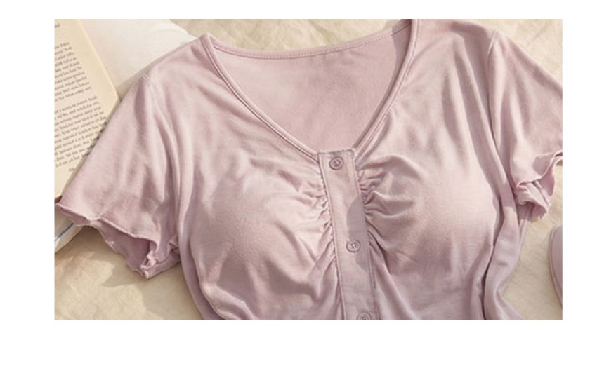 前小交叉網紗蕾絲緞面條低腰三角褲 (紫色) FREE