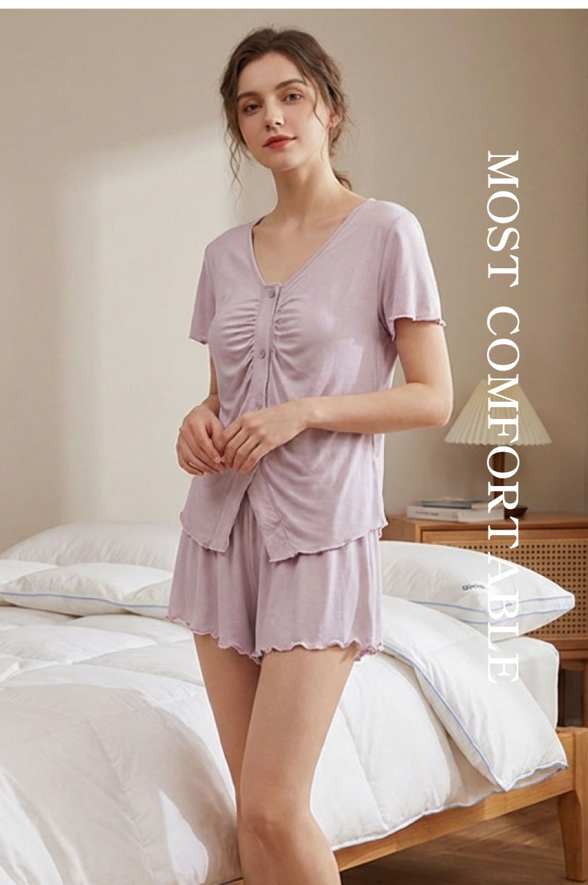 前小交叉網紗蕾絲緞面條低腰三角褲 (紫色) FREE